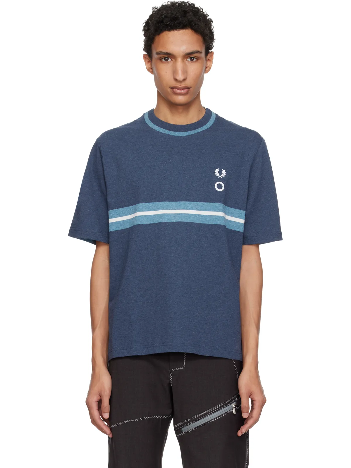 Craig Green Fred Perryエディション 'Half And Half' Tシャツ - 画像1