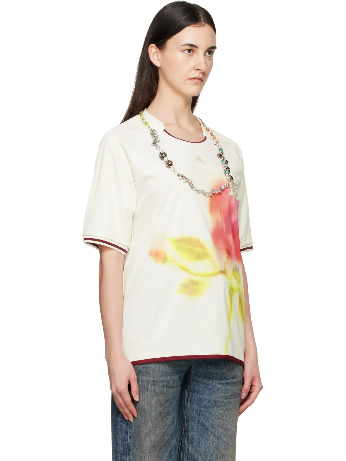 Wales Bonner adidas Originalsエディション Soccer ジャージー Tシャツ - 画像2