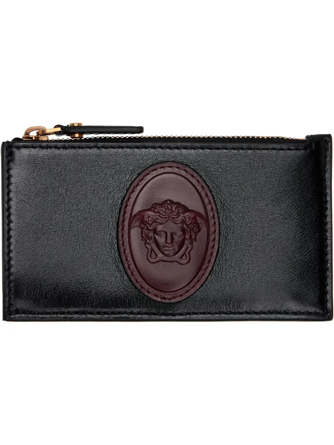 VERSACE VERSACE Roomy レザー ジップカードケースの商品画像