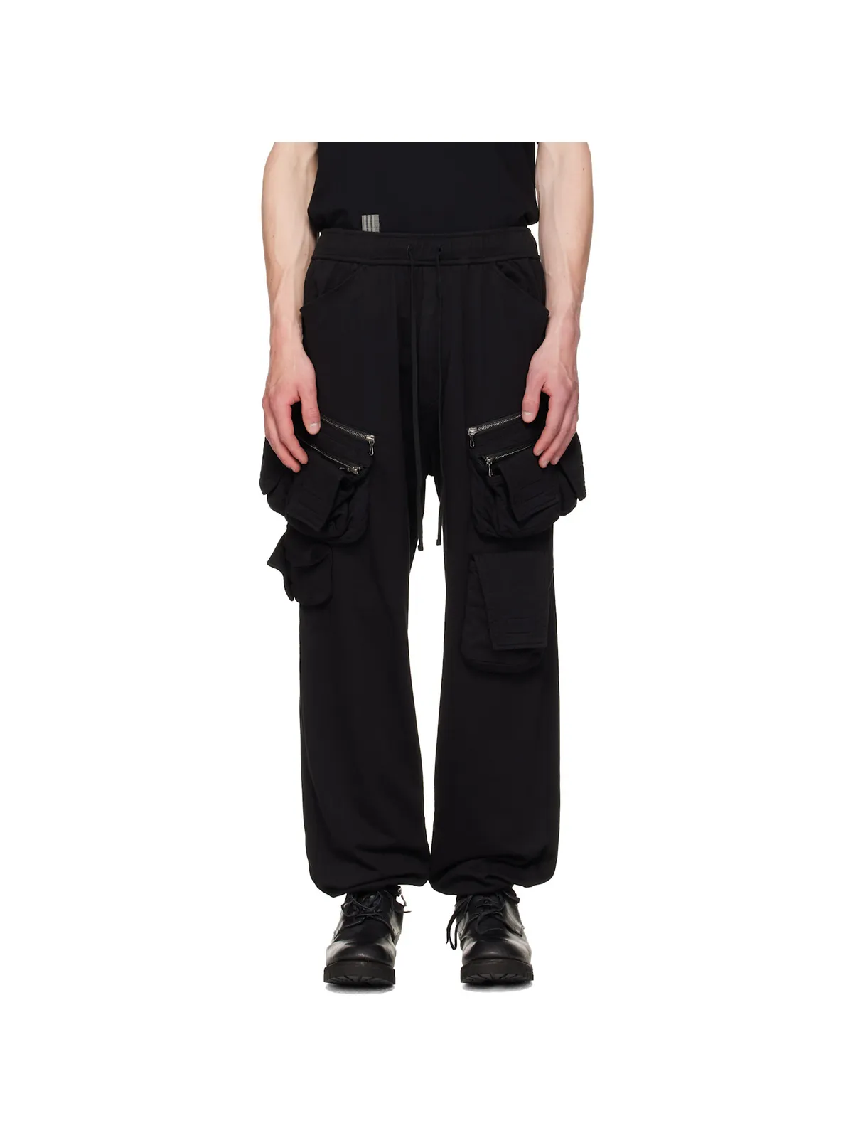 JULIUS ブラック Tactical Jogger カーゴパンツ - 画像1