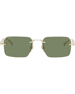 Gucci Bamboo Metal サングラス - サムネイル1