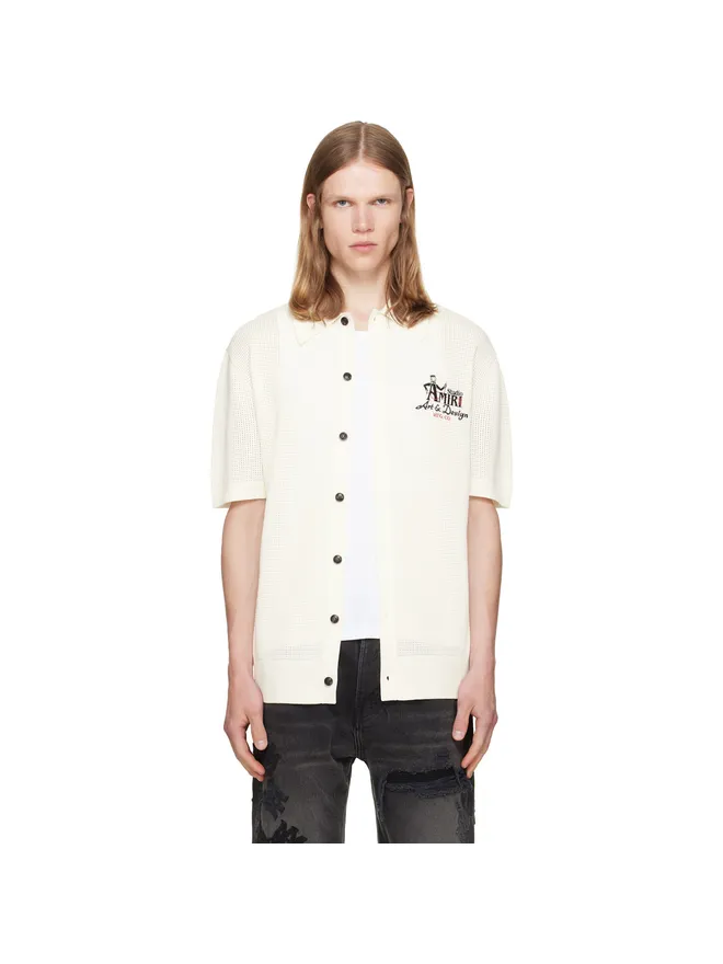 AMIRI AMIRI 'AMIRI Studio' メッシュ ニットシャツの商品画像